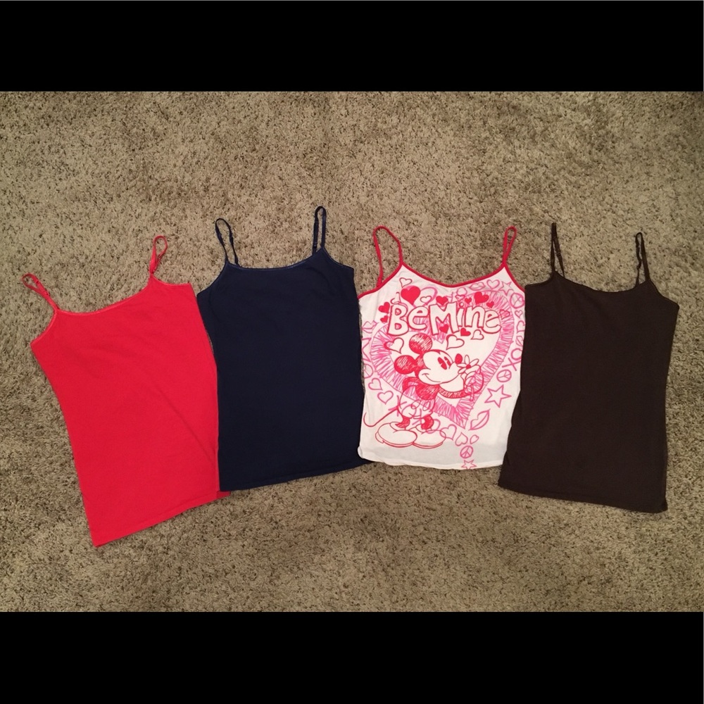 4 tank tops, various colors